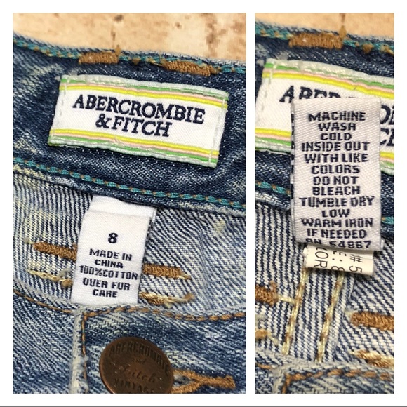 A+F Denim Cutoff Blue Jean Shorts - Picture 7 of 8